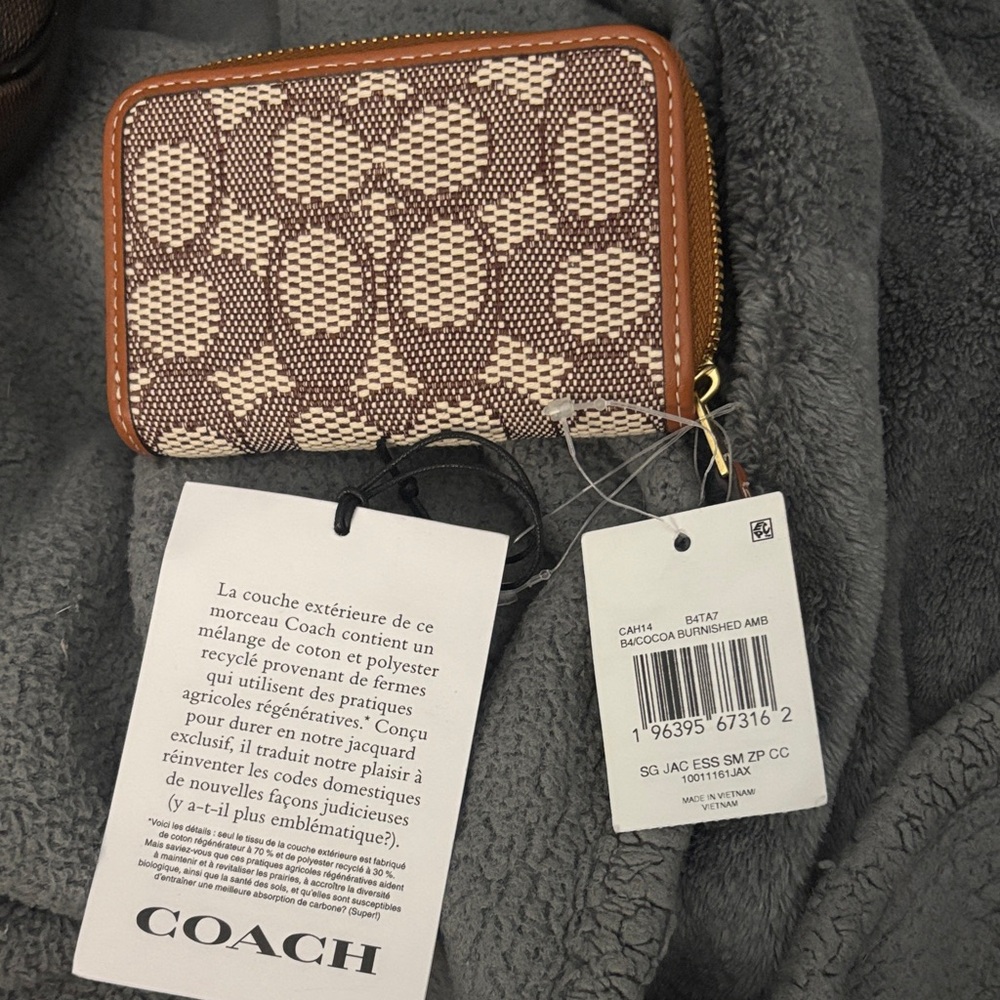 Coach Brown and Cream Women's Wallet